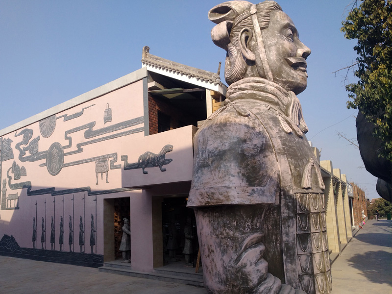西安秦始皇兵馬俑博物館商業街兵馬俑雕塑